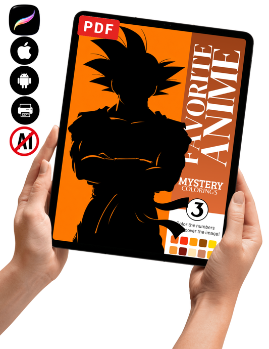 Favorite Anime Mystery Coloring Book Vol. 3 (Digital Download)