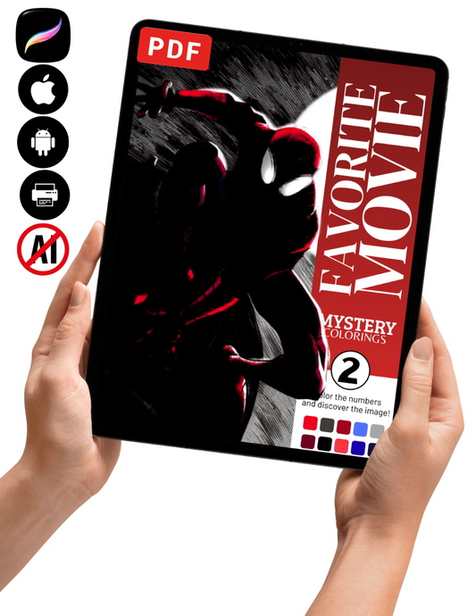 Favorite Movie Mystery Coloring Book Vol. 1 (Digital Download)