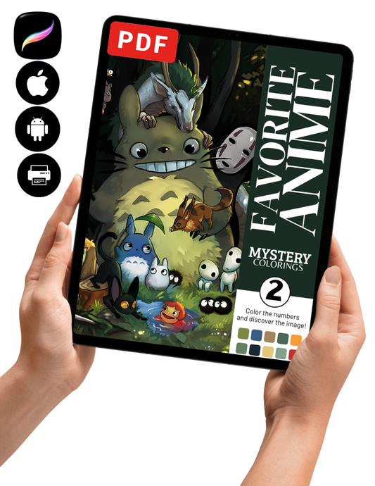 Favorite Anime Mystery Coloring Book Vol. 2 (Digital Download)