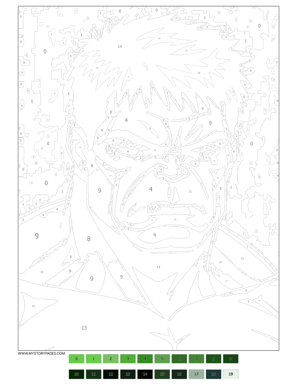 Favorite Movie Mystery Coloring Book Vol. 1 (Digital Download)