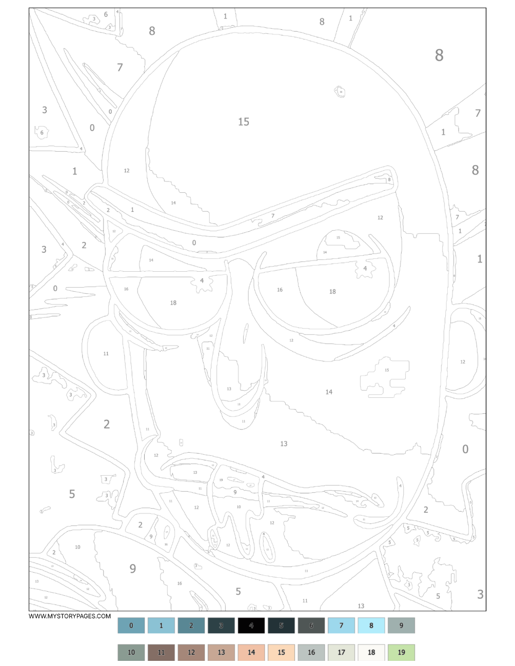 Favorite Cartoon Mystery Coloring Book Vol. 5 (Digital Download)