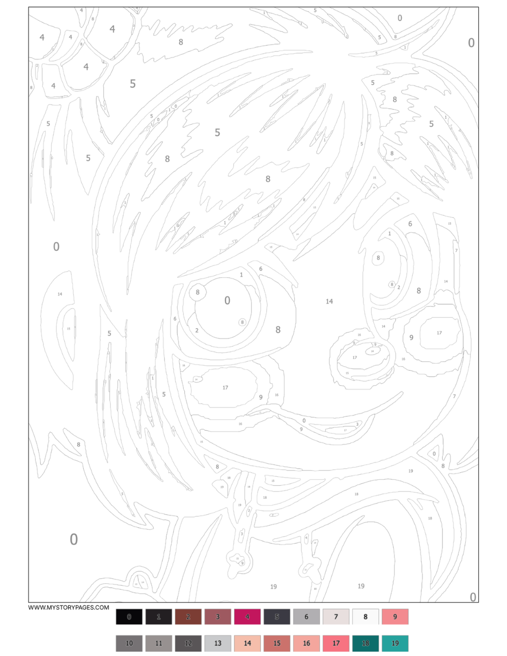 Favorite Cartoon Mystery Color By Number Book Vol. 6 (Digital Download)