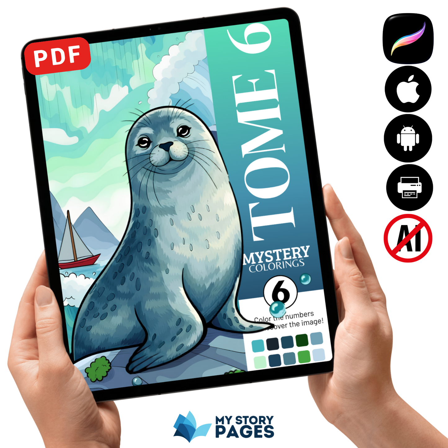 Mystery Coloring Book Tome 6 (Digital Download)