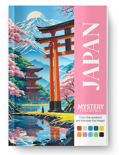 Japan Mystery Coloring Book (Digital Download)