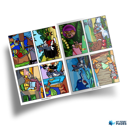 Favorite Cartoon Mystery Color By Number Book Vol. 13 (Digital Download)