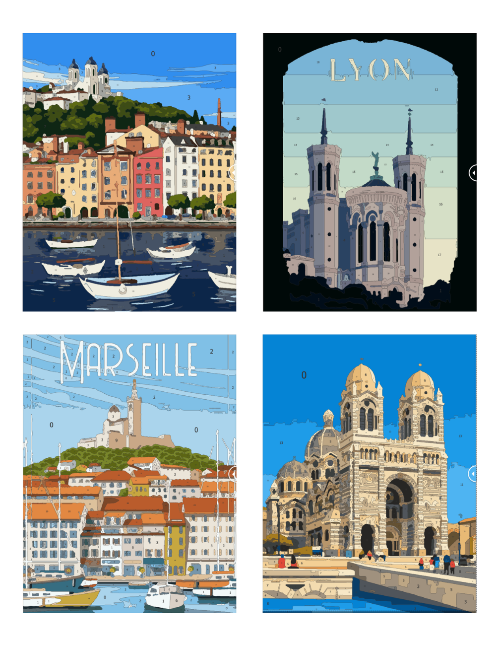 France Mystery Coloring (Digital Download) – Color by Numbers | Printable & Tablet