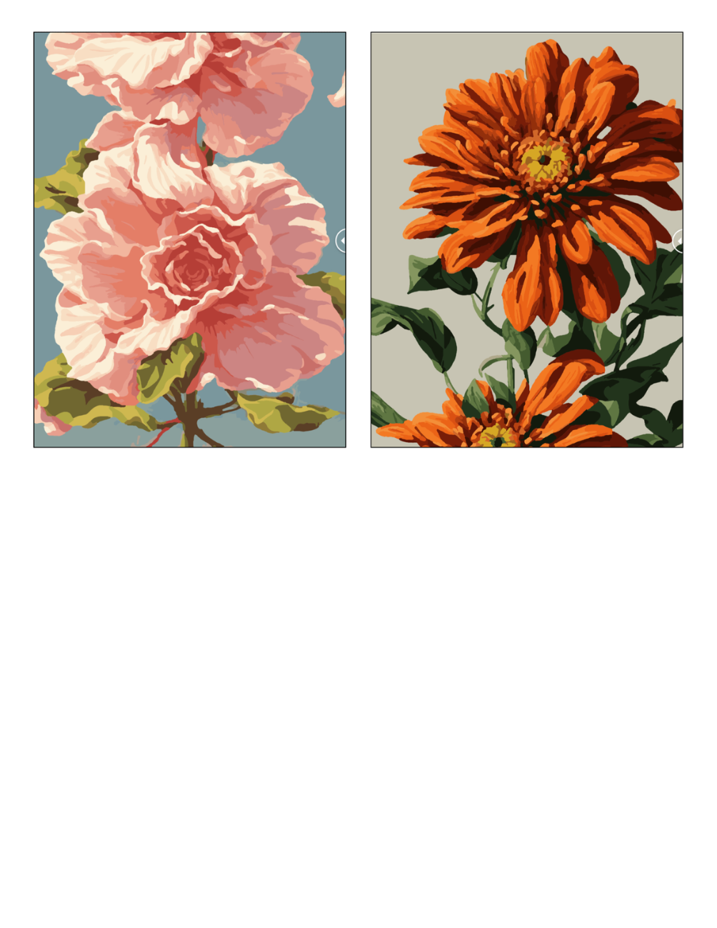 Flowers Mystery Coloring Book (Digital Download) | Floral Color by Number PDF for iPad & Print