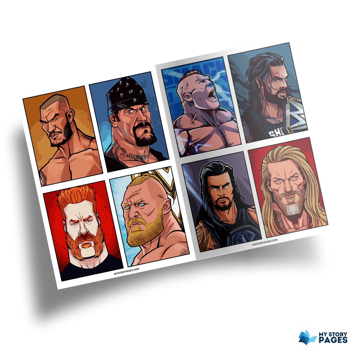 Wrestling Legends Mystery Coloring Book | Color by Number