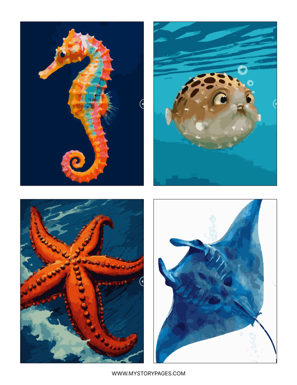 Ocean Mystery Coloring Book (Digital PDF)