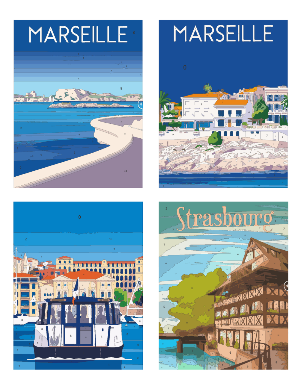 France Mystery Coloring (Digital Download) – Color by Numbers | Printable & Tablet