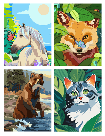 Animals Mystery Coloring (Digital Download) – Color by Numbers | Printable & Tablet