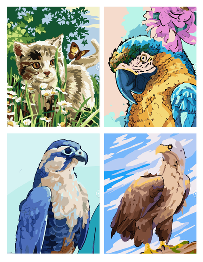 Animals Mystery Coloring (Digital Download) – Color by Numbers | Printable & Tablet