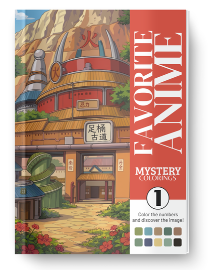 Favorite Anime Mystery Coloring Book (Digital Download)