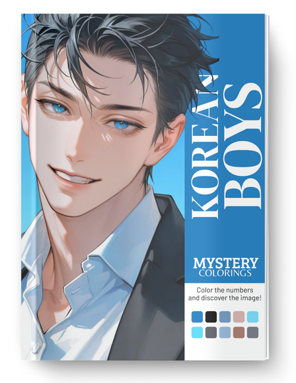 Korean Boys Mystery Coloring Book (Digital Download)