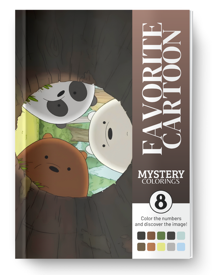 Favorite Cartoon Mystery Color By Number Book Vol. 8 (Digital Download)