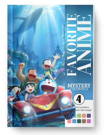 Favorite Anime Mystery Coloring Book Vol. 4 (Digital Download)