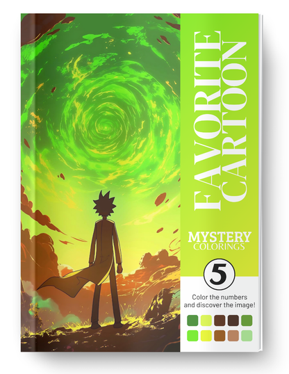 Favorite Cartoon Mystery Coloring Book Vol. 5 (Digital Download)