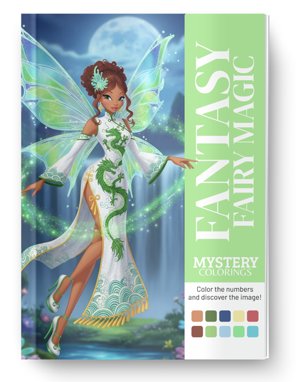 Fantasy Fairy Mystery Coloring (Digital Download) – Color by Numbers | Printable & Tablet
