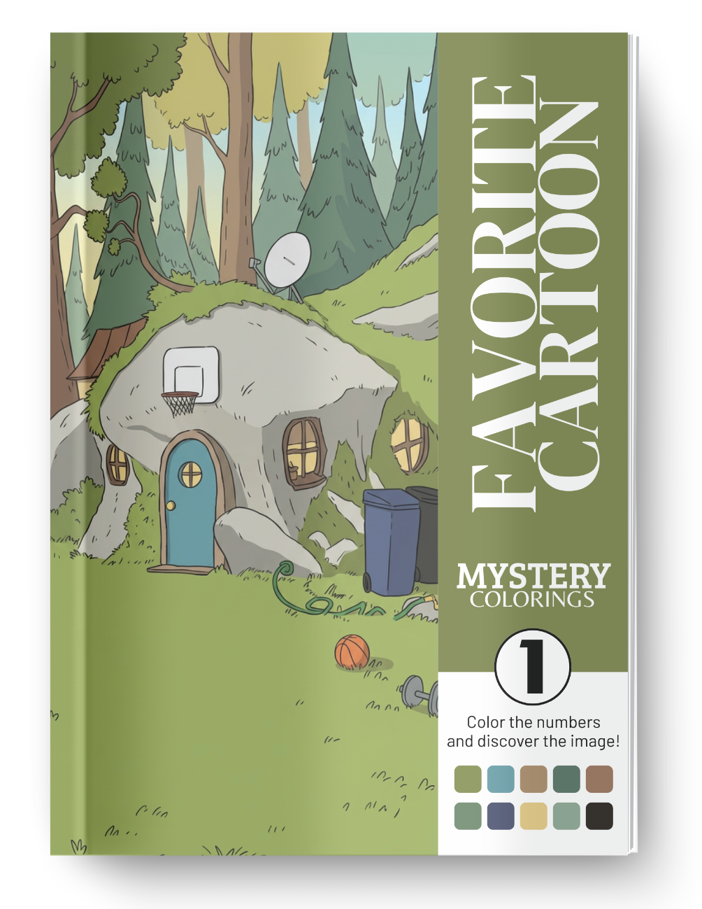 Favorite Cartoon Mystery Coloring Book (Digital Download)