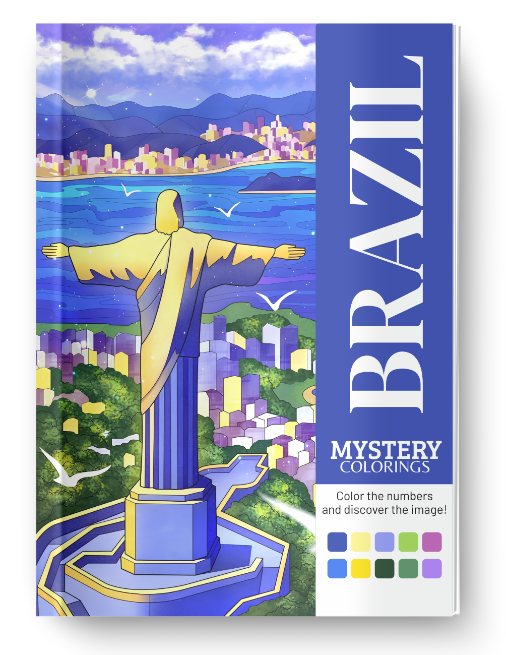 Brazil Mystery Coloring (Digital Download) – Color by Numbers | Printable & Tablet