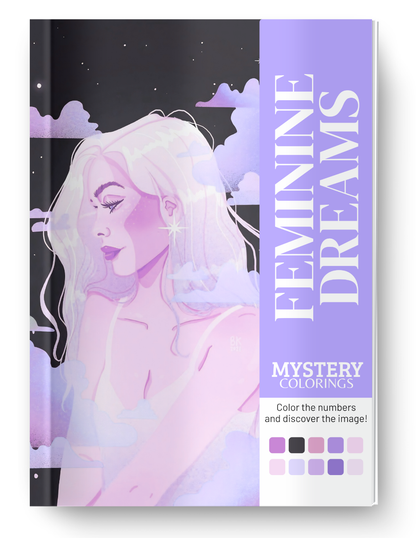 Feminine Dreams Mystery Coloring (Digital Download) – Color by Numbers | Printable & Tablet
