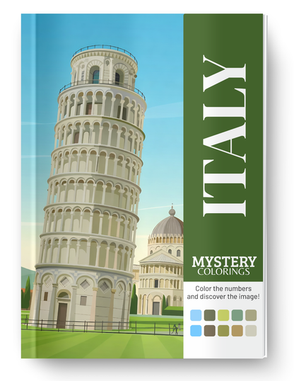 Italy Mystery Coloring (Digital Download) – Color by Numbers | Printable & Tablet