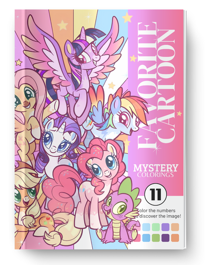Favorite Cartoon Mystery Color By Number Book Vol. 11 (Digital Download)