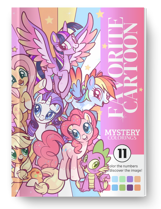 Favorite Cartoon Mystery Color By Number Book Vol. 11 (Digital Download)