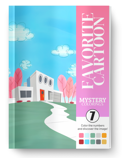 Favorite Cartoon Mystery Color By Number Book Vol. 7 (Digital Download)