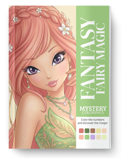 Fantasy Fairy Mystery Coloring (Digital Download) – Color by Numbers | Printable & Tablet
