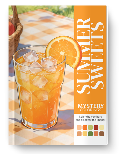 Summer Sweets Mystery Coloring Book (Digital Download)