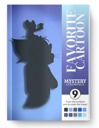 Favorite Cartoon Mystery Color By Number Book Vol. 9 (Digital Download)