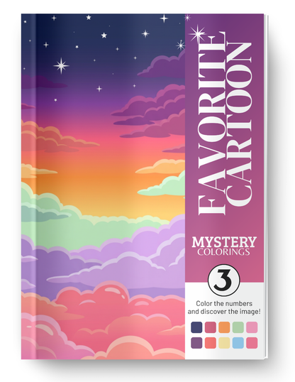 Favorite Cartoon Mystery Coloring Book Vol. 3 Digital Download
