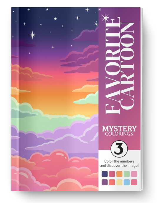 Favorite Cartoon Mystery Coloring Book Vol. 3 Digital Download