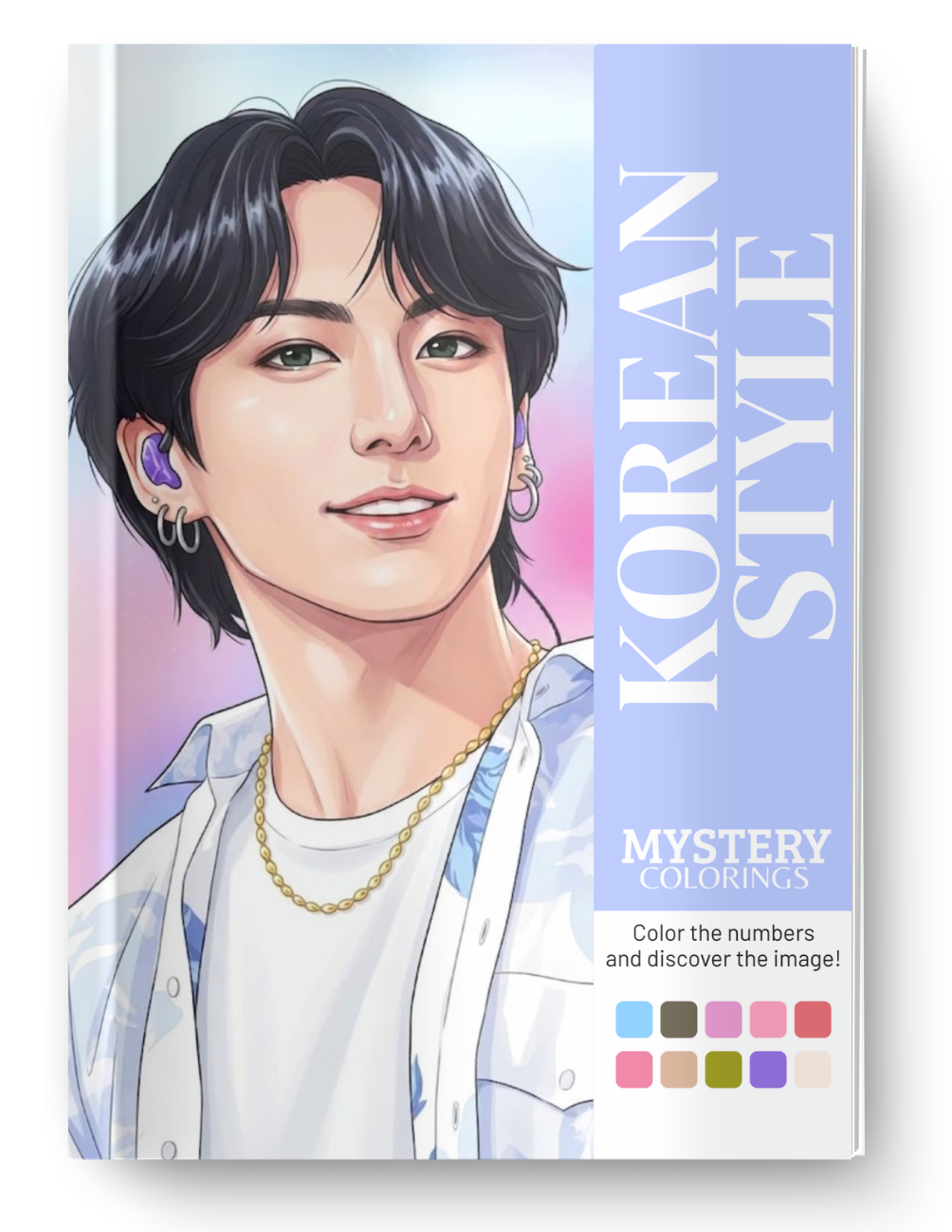 Korean Style Mystery Coloring (Digital Download) – Color by Numbers | Printable & Tablet