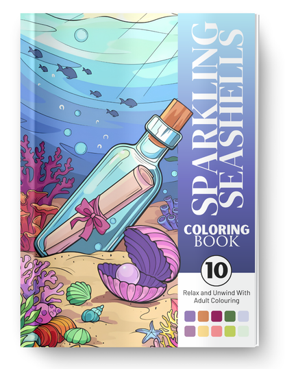 Sparkling Seashells Coloring Book Vol. 10 (Digital Download)