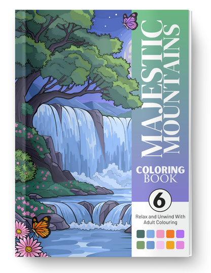 Majestic Mountains Coloring Book Vol. 6 (Digital Download)