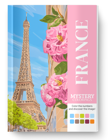 France Mystery Coloring (Digital Download) – Color by Numbers | Printable & Tablet