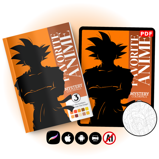 Favorite Anime Mystery Coloring Book Vol. 3 (Digital Download)