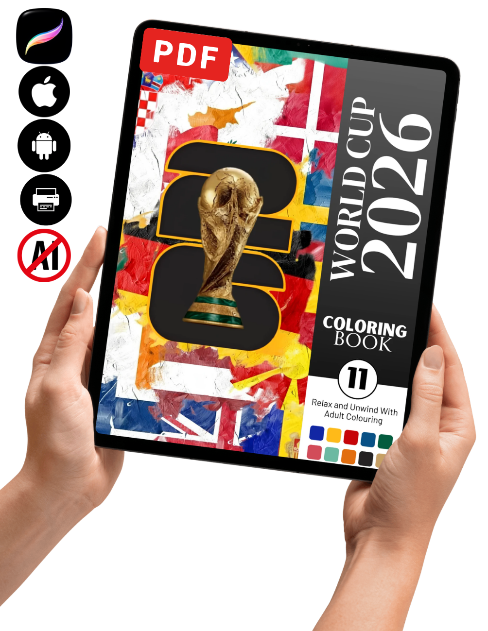 World Cup 2026 Coloring Book Vol. 11 (Digital Download)
