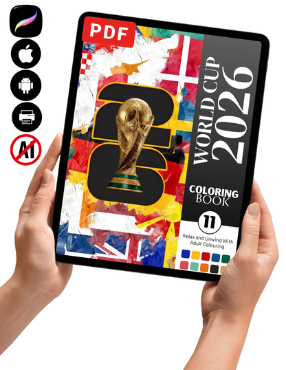 World Cup 2026 Coloring Book Vol. 11 (Digital Download)
