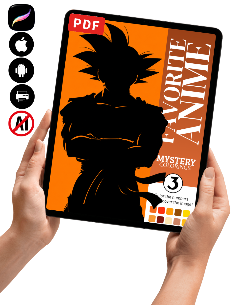 Favorite Anime Mystery Coloring Book Vol. 3 (Digital Download)