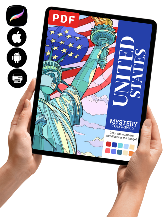 USA Mystery Coloring (Digital Download)