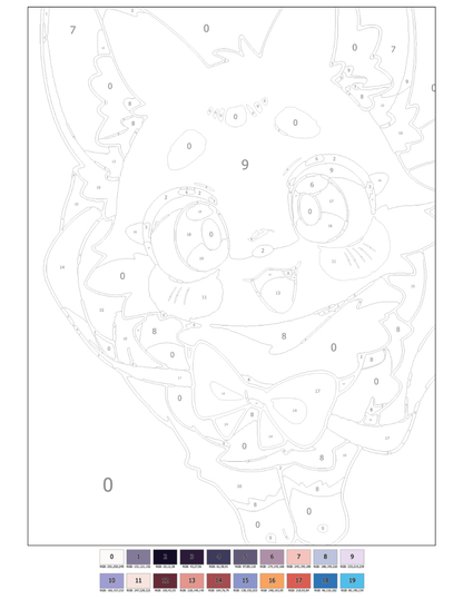Kawaii Cats Mystery Coloring Book (Digital Download) | Cute Color by Number PDF for iPad & Print