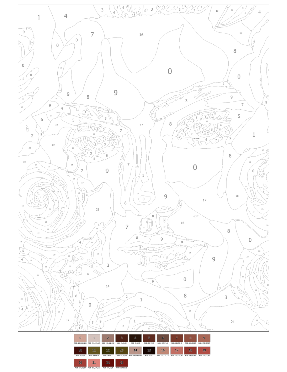 Feminine Dreams Mystery Coloring (Digital Download) – Color by Numbers | Printable & Tablet