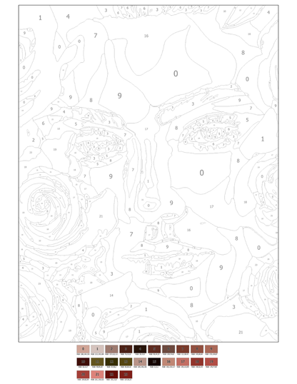 Feminine Dreams Mystery Coloring (Digital Download) – Color by Numbers | Printable & Tablet