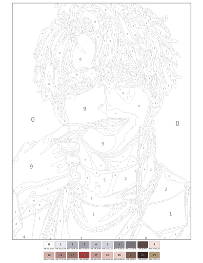 Korean Boys Mystery Coloring Book (Digital Download)