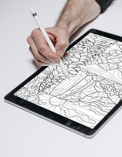 Majestic Mountains Coloring Book Vol. 6 (Digital Download)