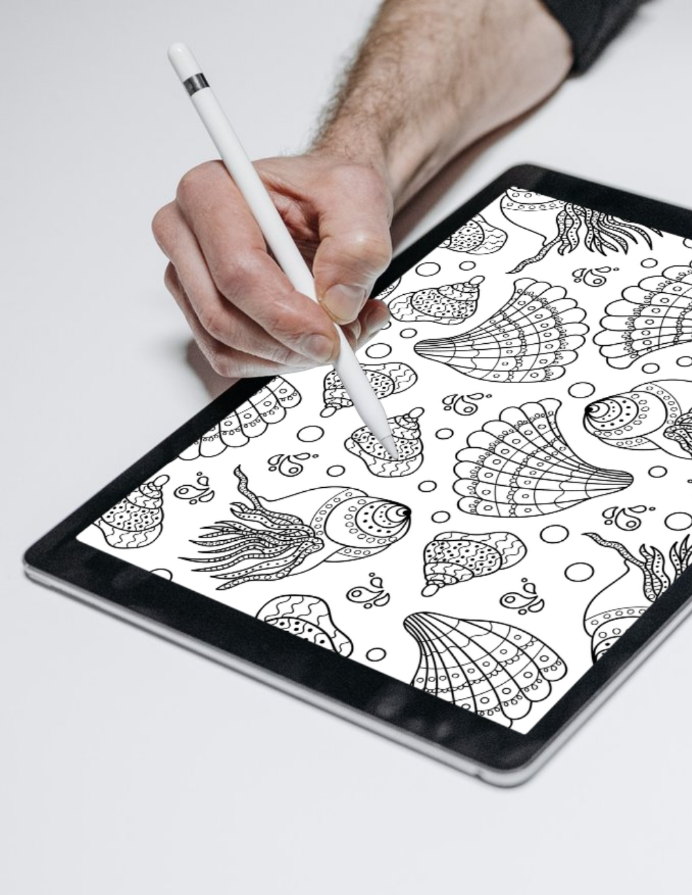 Sparkling Seashells Coloring Book Vol. 10 (Digital Download)