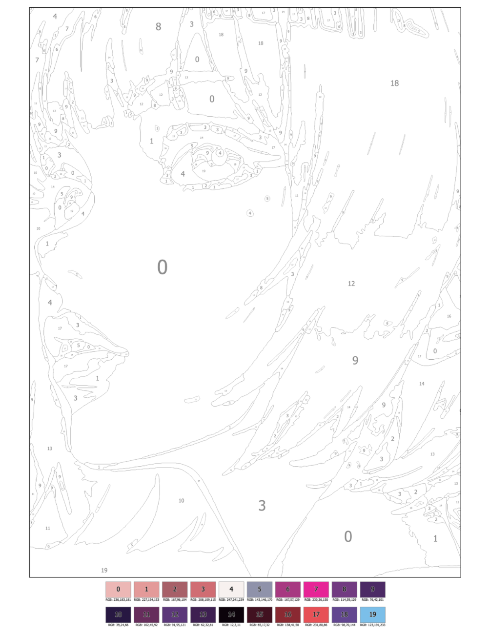 Stylish Girls Mystery Coloring Book (Digital Download) | Fashion Color by Number PDF for iPad & Print